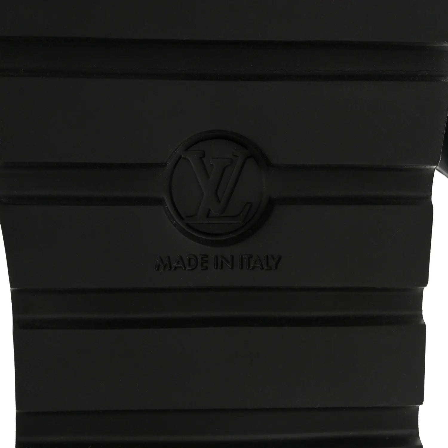 Sole View of Louis Vuitton Pool Pillow Monogram Navy Slides